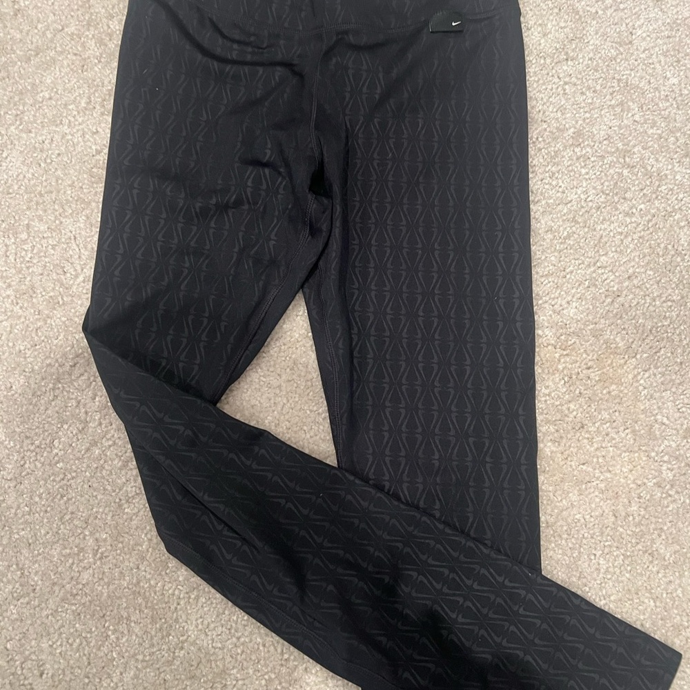 Black Patterned Leggings